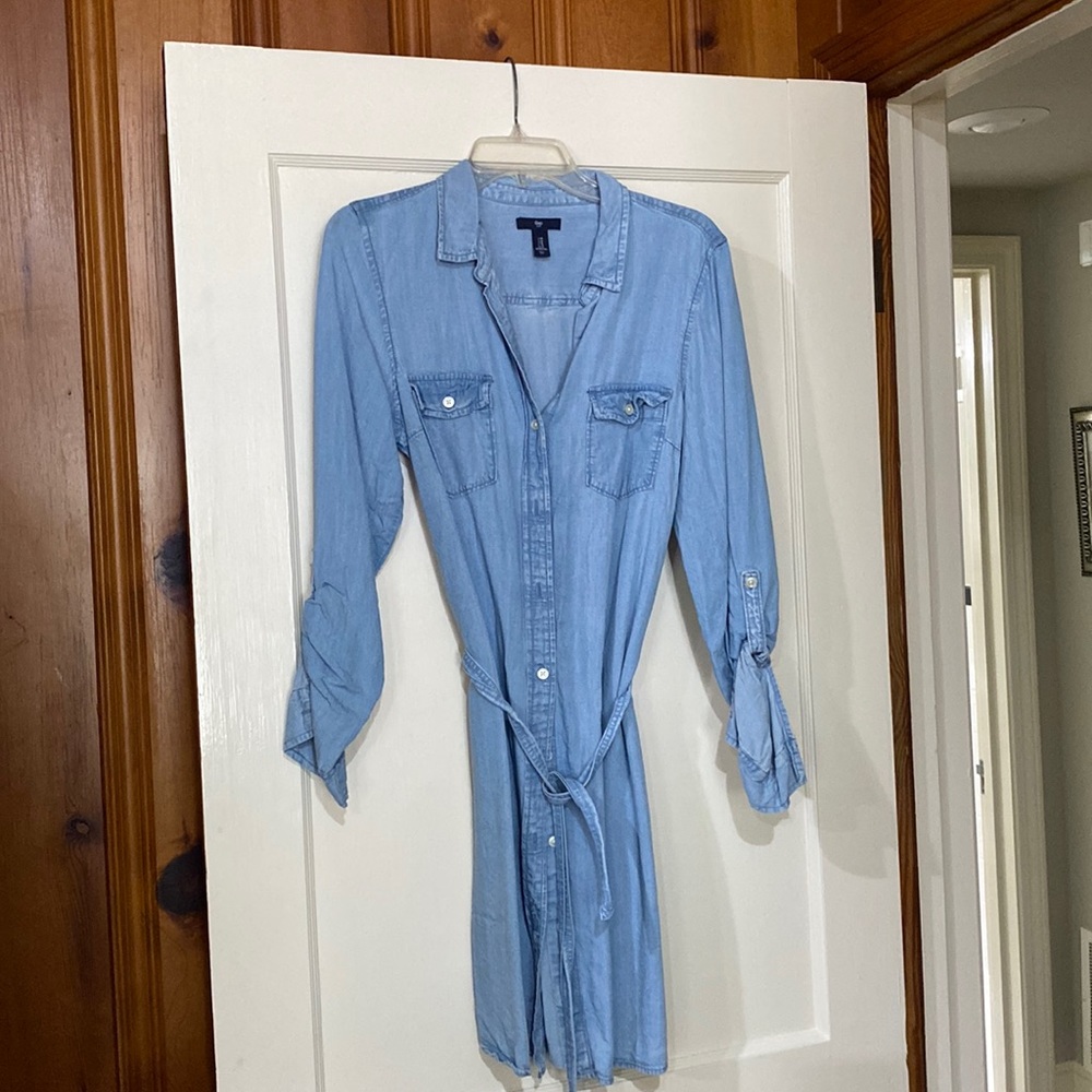 Gap denim shirt dress
